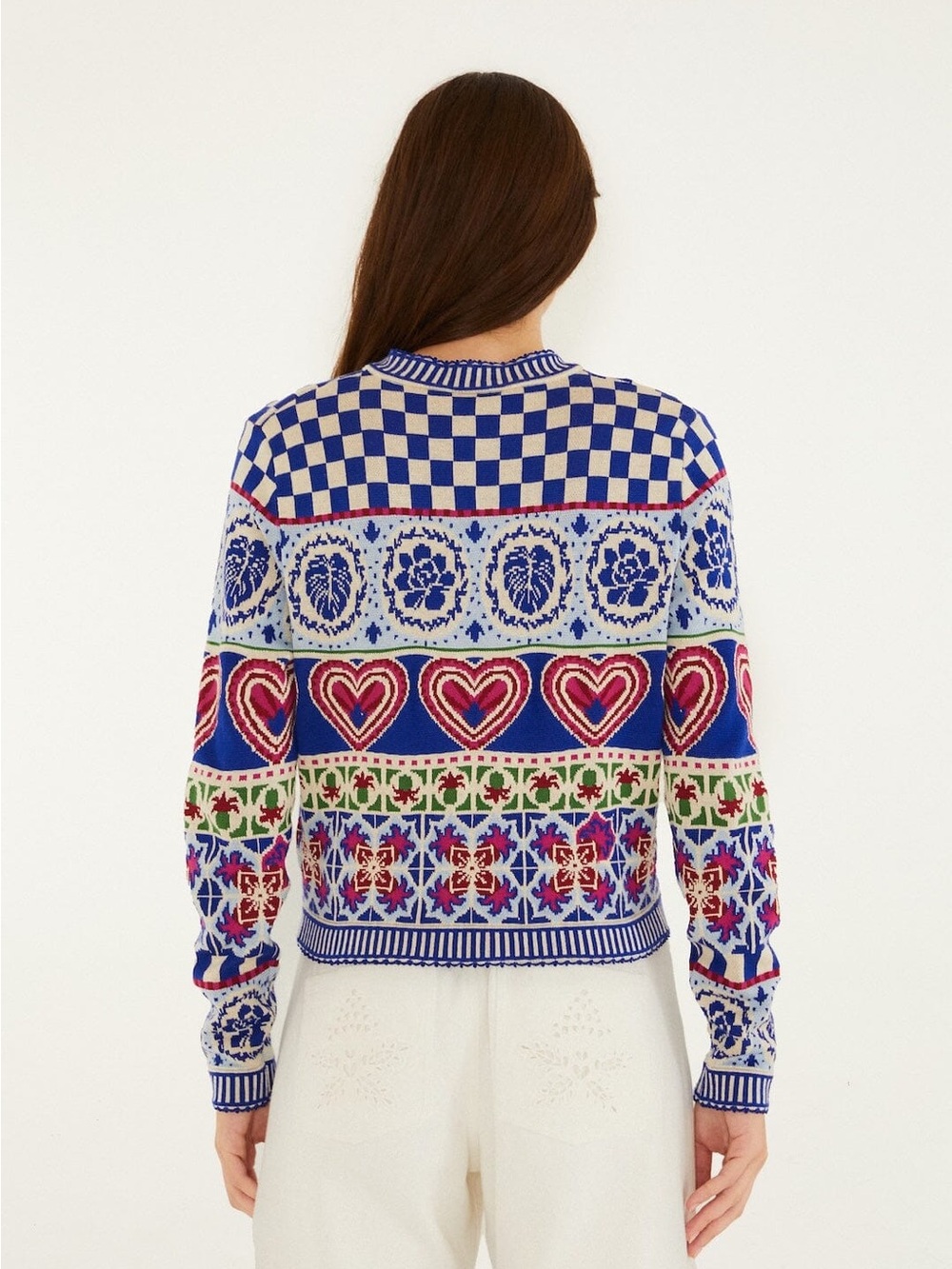 FARM RIO Rainbow Kaleidoscope Ainika Knit Cardigan - Picture 3 of 4